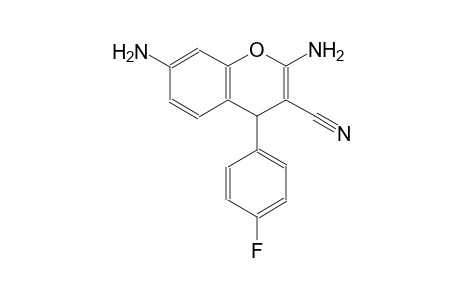 4H-1-benzopyran-3-carbonitrile, 2,7-diamino-4-(4-fluorophenyl)-