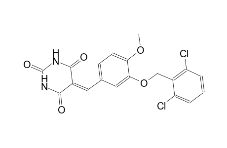 5-{3-[(2,6-dichlorobenzyl)oxy]-4-methoxybenzylidene}-2,4,6(1H,3H,5H)-pyrimidinetrione
