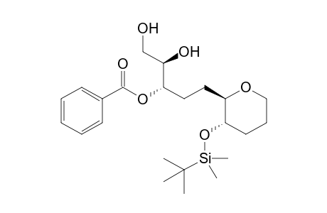 Benzoic acid (1S,2R)-1-{2-[(2R,3S)-3-(tert-Butyldimethylsilyloxy)tetrahydropyran-2-yl]ethyl}-2,3-dihydroxypropyl ester
