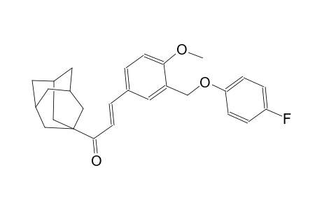 (2E)-1-(1-adamantyl)-3-{3-[(4-fluorophenoxy)methyl]-4-methoxyphenyl}-2-propen-1-one