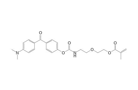 2-Propenoic acid, 2-methyl-, 2-[2-[[[4-[4-(dimethylamino)benzoyl]phenoxy]carbonyl]amino]ethoxy]ethyl ester