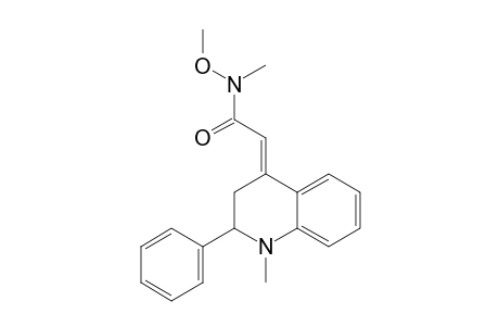 (E)-N-Methoxy-N-methyl-2-[1-methyl-2-phenyl-2,3-dihydroquinolin-4(1H)-ylidene]acetamide