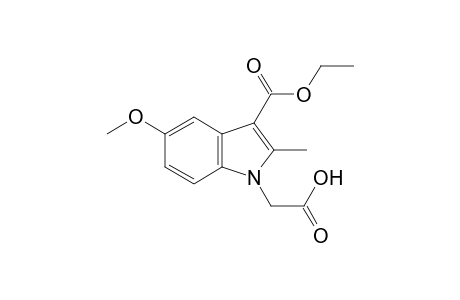1H-Indole-1-acetic acid, 3-(ethoxycarbonyl)-5-methoxy-2-methyl-