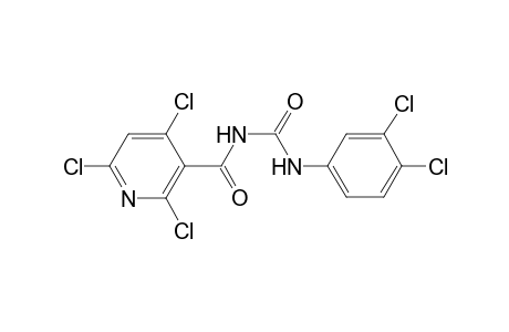 2,4,6-trichloro-N-[(3,4-dichloroanilino)-oxomethyl]-3-pyridinecarboxamide