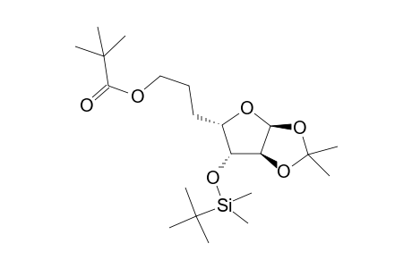 2,2-Dimethylpropanoic acid 3-[(3aS,5S,6R,6aS)-6-[tert-butyl(dimethyl)silyl]oxy-2,2-dimethyl-3a,5,6,6a-tetrahydrofuro[2,3-d][1,3]dioxol-5-yl]propyl ester