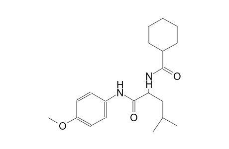 N-{1-[(4-methoxyanilino)carbonyl]-3-methylbutyl}cyclohexanecarboxamide