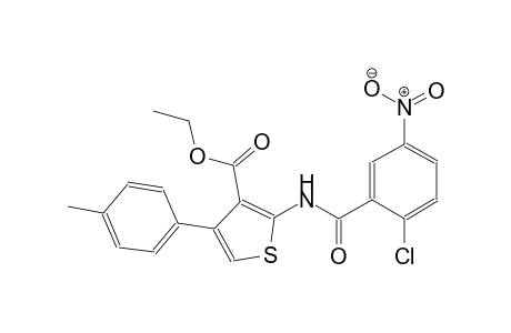 ethyl 2-[(2-chloro-5-nitrobenzoyl)amino]-4-(4-methylphenyl)-3-thiophenecarboxylate