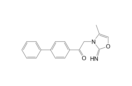 2-(2-azanylidene-4-methyl-1,3-oxazol-3-yl)-1-(4-phenylphenyl)ethanone