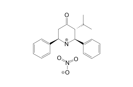 3T-ISOPROPYL-2R,6C-DIPHENYL-4-OXO-PIPERIDINIUM-NITRATE