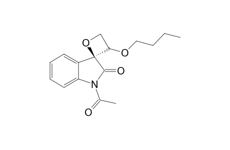 syn-1-Acetyl-2-oxo-3'-n-butyloxy-1,2-dihydrospiro[indole-3,2'-oxetane]