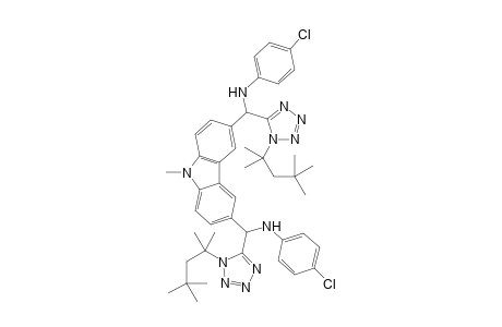N,N'-((9-methyl-9H-carbazole-3,6-diyl)bis((1-(2,4,4-trimethylpentan-2-yl)-1H-tetrazol-5-yl)methylene))bis(4-chloroaniline)