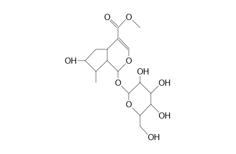 Cyclopenta[c]pyran-4-carboxylic acid, 1-(.beta.-D-glucopyranosyloxy)-1,4a,5,6,7,7a-hexahydro-6-hydroxy-7-methyl-, methyl ester, [1S-(1.alpha.,4a.alpha.,6.alpha.,7.alpha.,7a.alpha.)]-