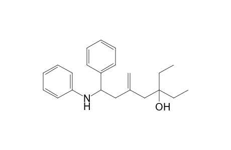 3-Ethyl-5-methylidene-7-phenyl-7-phenylazanyl-heptan-3-ol