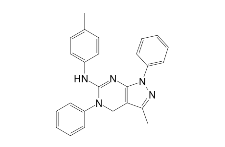 6-(4-Methylphenylamino)-1,5-diphenyl-3-methyl-4,5-dihydro-1H-pyrazolo[3,4-d]pyrimidine