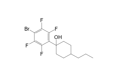 1-(4-bromo-2,3,5,6-tetrafluorophenyl)-4-propylcyclohexanol