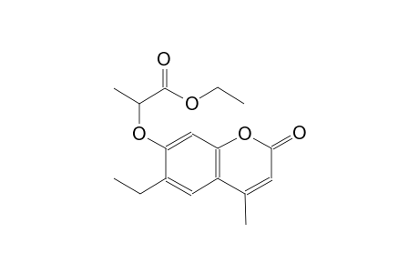 propanoic acid, 2-[(6-ethyl-4-methyl-2-oxo-2H-1-benzopyran-7-yl)oxy]-,ethyl ester