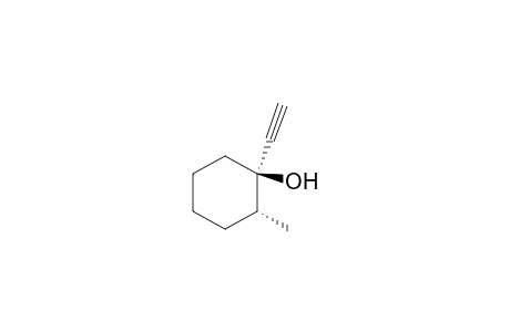 Cyclohexanol, 1-ethynyl-2-methyl-, trans-