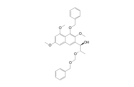 (1'R*,2'S)-1-Benzoxy-3-(2-(benzoxymethoxy)-1-hydroxy-1-propyl]-2,6,8-trimethoxynaphthalene
