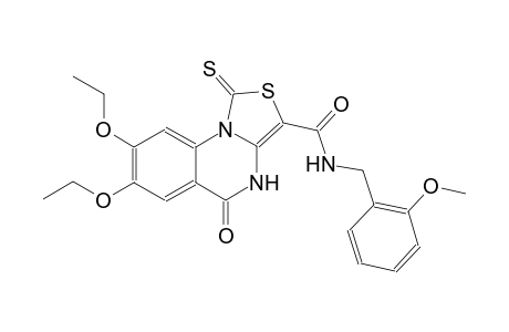 thiazolo[3,4-a]quinazoline-3-carboxamide, 7,8-diethoxy-4,5-dihydro-N-[(2-methoxyphenyl)methyl]-5-oxo-1-thioxo-