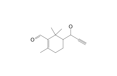 5-(1-hydroxyprop-2-ynyl)-2,6,6-trimethylcyclohexene-1-carbaldehyde