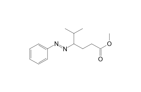 Methyl ester of (E)-5-methyl-4-(phenylazo)hexanoic acid