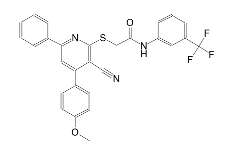 acetamide, 2-[[3-cyano-4-(4-methoxyphenyl)-6-phenyl-2-pyridinyl]thio]-N-[3-(trifluoromethyl)phenyl]-