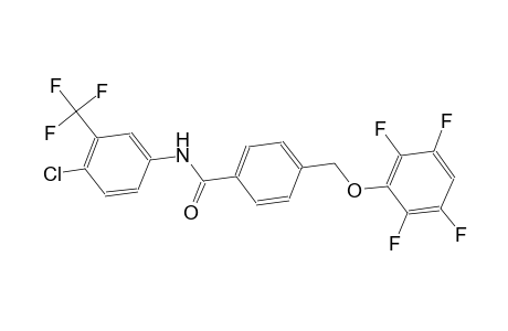N-[4-chloro-3-(trifluoromethyl)phenyl]-4-[(2,3,5,6-tetrafluorophenoxy)methyl]benzamide
