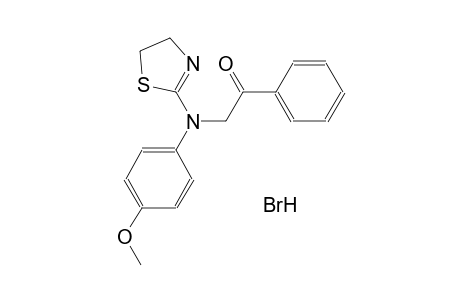 2-(4,5-dihydro-1,3-thiazol-2-yl-4-methoxyanilino)-1-phenylethanone hydrobromide