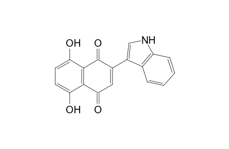 2-(3'-Indolyl)-5,8-dihydroxy-1,4-naphthoquinone