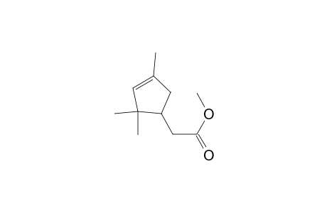 2-Cyclopentene-1-acetic acid, 2,2,4-trimethyl-, methyl ester