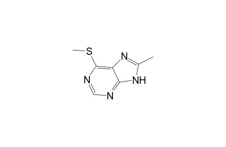 1H-Purine, 8-methyl-6-(methylthio)-