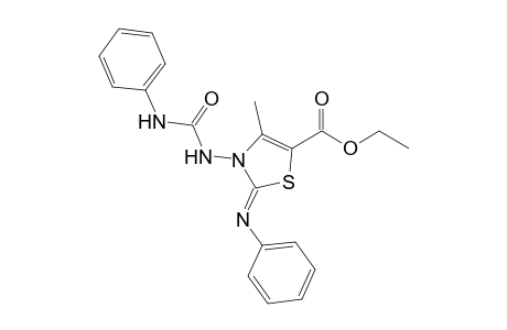 5-(Ethoxycarbonyl)-N-(phenylureido)-2-(phenylimino)-4-methyl-2,3-dihydrothiazole