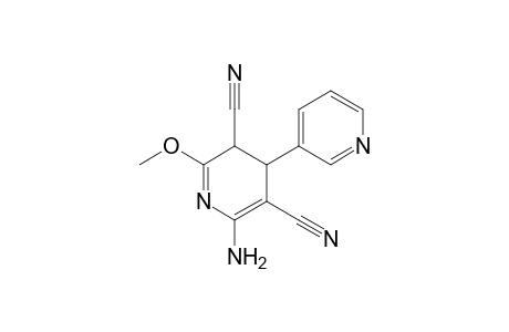 6-Amino-2-methoxy-4-(3-pyridinyl)-3,4-dihydropyridine-3,5-dicarbonitrile