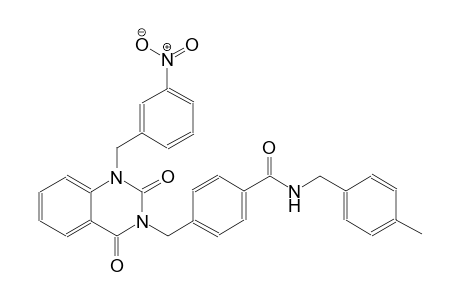 N-(4-methylbenzyl)-4-[(1-(3-nitrobenzyl)-2,4-dioxo-1,4-dihydro-3(2H)-quinazolinyl)methyl]benzamide