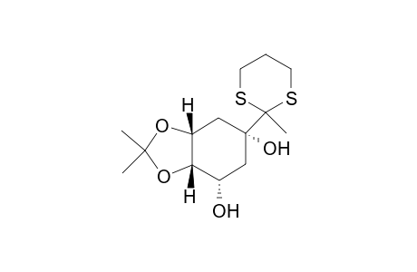 (1R,3S,4S,5R)-4,5-(Isopropylidendioxy)-1-(2-methyl-1,3-dithian-2-yl)-1,3-cyclohexandiol