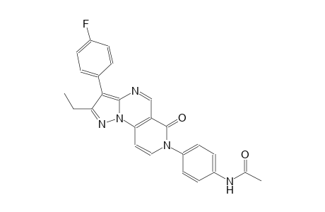 acetamide, N-[4-(2-ethyl-3-(4-fluorophenyl)-6-oxopyrazolo[1,5-a]pyrido[3,4-e]pyrimidin-7(6H)-yl)phenyl]-