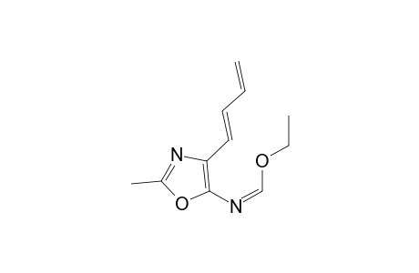 Ethyl N-[(1Z)-4-buta-1,3-dienyl-2-methyloxazol-5-yl]formimidate