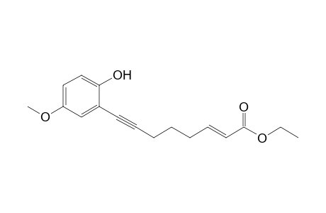 ethyl (E)-8-(2-Hydroxy-5-methoxyphenyl)oct-2-en-7-ynoate