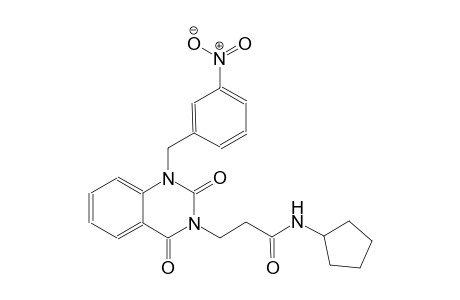 N-cyclopentyl-3-(1-(3-nitrobenzyl)-2,4-dioxo-1,4-dihydro-3(2H)-quinazolinyl)propanamide
