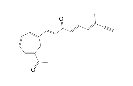 1-(6-Acetylcyclohepta-1,3,5-trieny)-7-methylnona-1,4,6-trien-8-yn-3-one