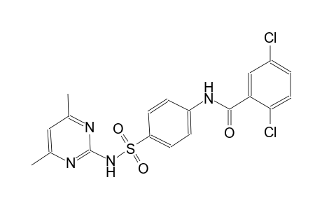 2,5-dichloro-N-(4-{[(4,6-dimethyl-2-pyrimidinyl)amino]sulfonyl}phenyl)benzamide