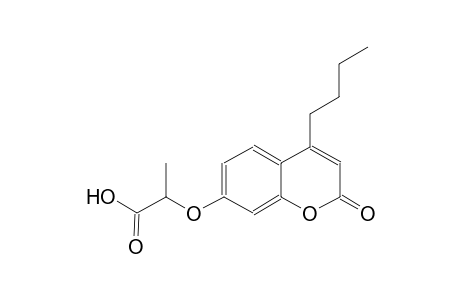 propanoic acid, 2-[(4-butyl-2-oxo-2H-1-benzopyran-7-yl)oxy]-