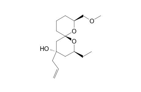 (2S,4S,6S,8S)-4-Allyl-2-ethyl-8-((methoxy)methyl)-1,7-dioxaspiro[5.5]un-decan-4-ol