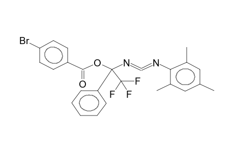 4-BROMOBENZOIC ACID, 1-PHENYL-1-[N-(2,4,6-TRIMETHYLPHENYL)CARBODIIMIDO]-2,2,2-TRIFLUOROETHYL ESTER