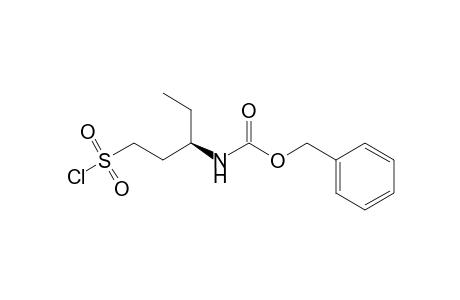 (phenylmethyl) N-[(3R)-1-chloranylsulfonylpentan-3-yl]carbamate