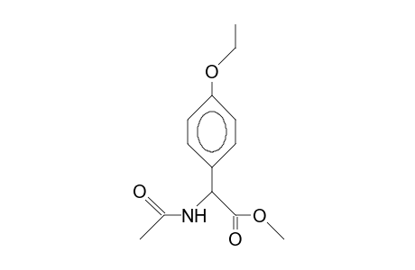 N-Acetyl-2-amino-(4'-ethoxy-phenyl)-acetic acid, methyl ester