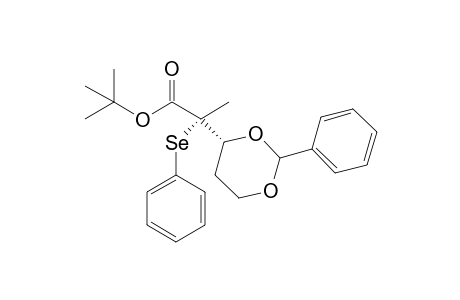tert-Butyl (+-)-2(2R*,4R*)-2-[2-Phenyl-1,3-dioxan-4-yl]-2-(phenylselenenyl)propionoate