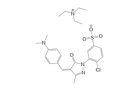 4-Chloro-3-[4-[4-(dimethylamino)benzylidene]-3-methyl-5-oxo-2-pyrazolin-1-yl]benzenesulfonic acid triethylammonium salt