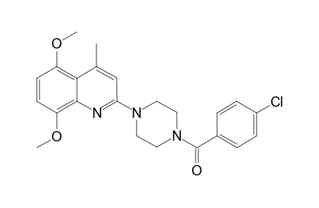 Quinoline, 2-[4-(4-chlorobenzoyl)-1-piperazinyl]-5,8-dimethoxy-4-methyl-