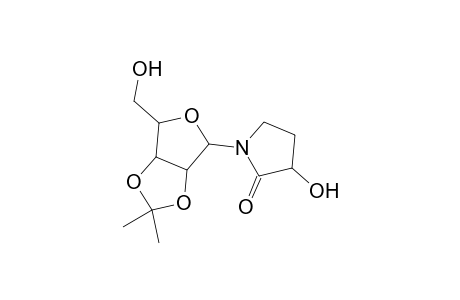 2-Pyrrolidinone, 3-hydroxy-1-[2,3-O-(1-methylethylidene)-.beta.-D-ribofuranosyl]-, (S)-
